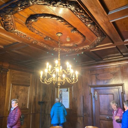 Richtersaal im Schloss original erbaut um 1600.